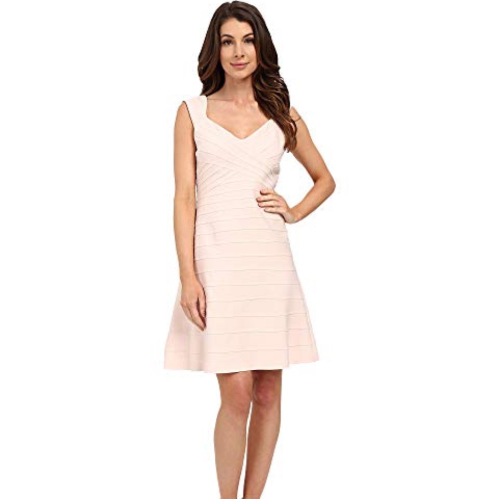 Crossover Band Fit and Flare Dress